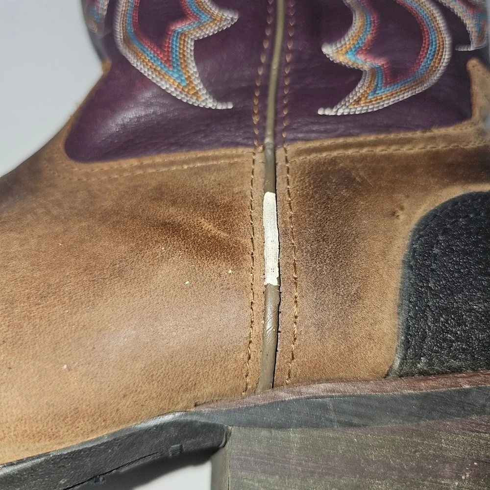 Tony Lama Women's 3R Western Boots - RR9000 size 8.5D purple boots